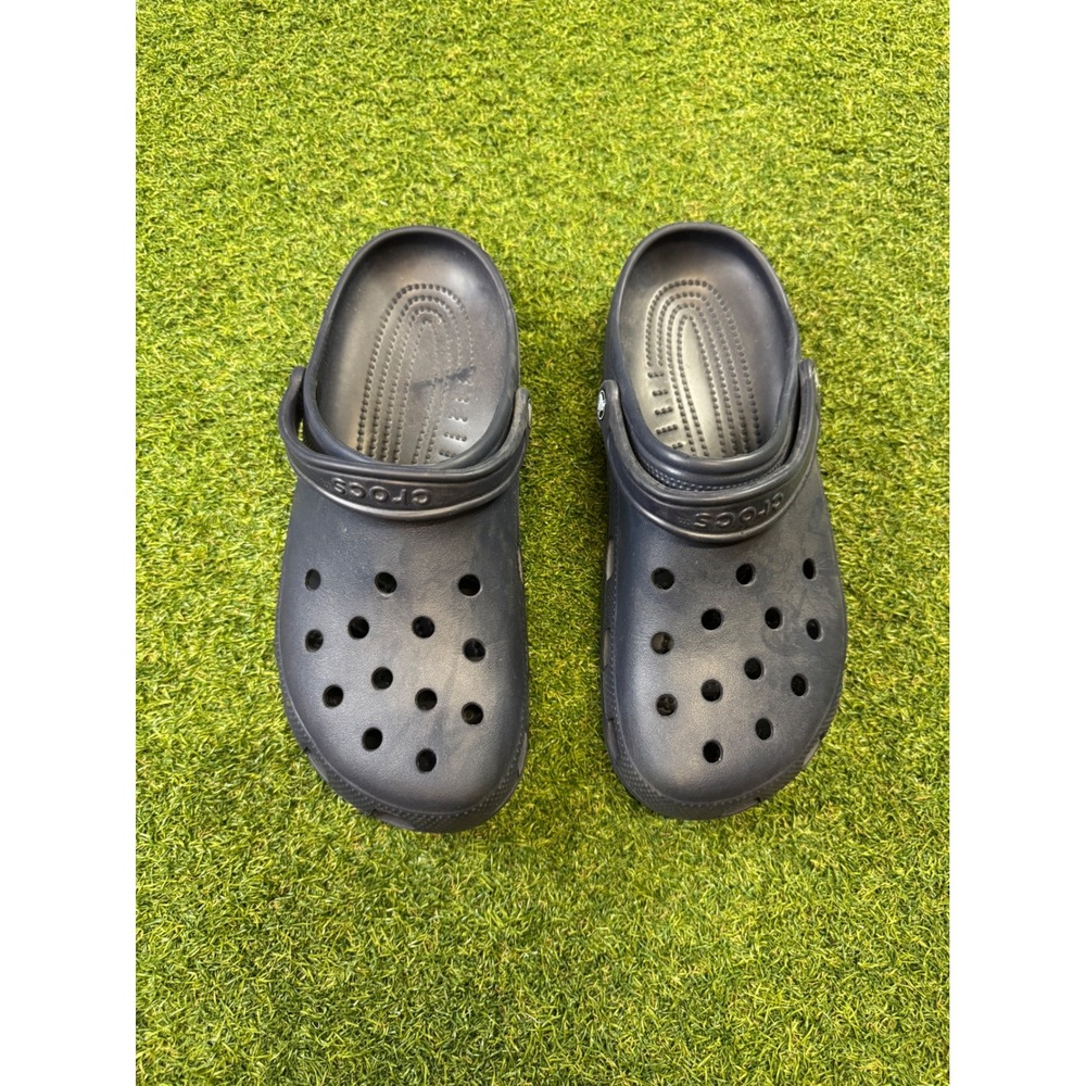 CROCS Classic Clog Sandals in navy blue